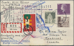 Worldwide Postal Stationery: 1964/1967, Lot Of Twelve Double Cards (3 Belgium, 2 - Other & Unclassified