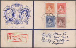 British Colonies: 1937, Coronation Issue, Assortment Of 46 Different Covers, Mai - Autres & Non Classés