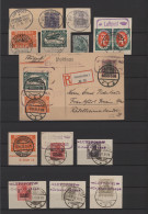 Air Mail - Germany: 1912/1921, Flugpoststempel Dt.Reich, Saubere Partie Von 29 M - Luchtpost & Zeppelin