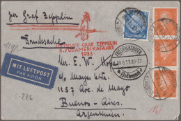 Air Mail - Germany: 1925/1970 Ca., Ein Karton Voller Flugpostbelege Mit Einigen - Luft- Und Zeppelinpost