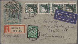 Air Mail - Germany: 1930/1940, Posten Mit über 100 Flugpostbelegen Condor/Luftha - Correo Aéreo & Zeppelin