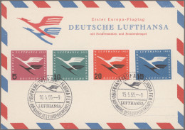Air Mail - Germany: 1955/2002, Sammlung "Erstflüge Lufthansa" In 10 Ordnern (lau - Luft- Und Zeppelinpost