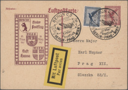 Airmail - Europe: 1920/1960er Jahre Ca.: Kollektion Von 28 Flugpostbelegen Aus E - Otros - Europa