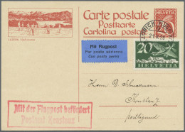 Airmail - Europe: 1924/1990 (ca): 6,700 First Flight Covers Switzerland. ÷ Ab 19 - Europe (Other)