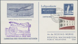 Air Mail: 1950/1960's (c.) - LUFTHANSA First Flights: More Than 270 Covers, Post - Autres & Non Classés