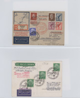 Skid Flight Mail: 1929/1937, Nord- Und Südatlantik, 1 Jahr Dt.Postflug Europa-Sü - Luchtpost & Zeppelin