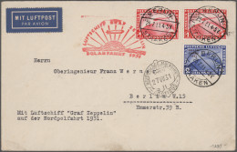 Zeppelin Mail - Germany: 1929/1939 (ca): Konvolut Von Knapp 100 Belegen Mit Gute - Poste Aérienne & Zeppelin