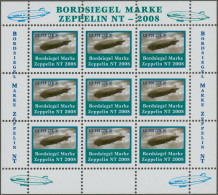 Zeppelin Mail - Germany: 2000/2022 Bordsiegelmarken Zeppelin NT: Sammlung Von 15 - Airmail & Zeppelin