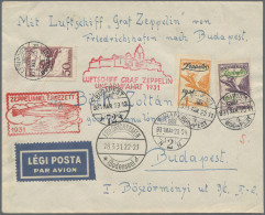 Zeppelin Mail - Europe: 1931, Trip To Hungary, Lot Of Four Entires, Sieger Nos. - Europe (Other)