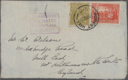 Desaster Mail: 1936/1955 (ca.), Australia, Lot Of Ten Covers Which Were Damaged - Sonstige & Ohne Zuordnung