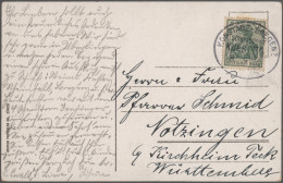 Bodensee Lake Mail: 1898/1917, Partie Von Vier Karten, Dabei Ovalstempel, Ra1 "S - Other & Unclassified