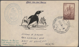 Thematics: Antarctic: 1948/1987, Collection Of Apprx. 200 Covers Bearing Argenti - Autres