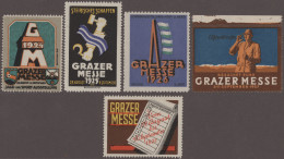 Thematics:  Vignettes, Commercial Stamps: 1906/1931 (ca.), Umfangreicher Posten - Cinderellas