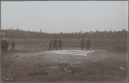 Thematics: Zeppelin: 1909. Group Of Nine Large-format Photographs, All Pictured, - Zeppelins