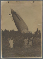 Thematics: Zeppelin: 1915. Very Rare Series Of Four Original, Period Photographs - Zeppelins