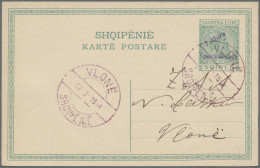 Albania - Postal Stationery: 1913/1914, Postal Cards "Skanderberg", Lot Of Eight - Albania