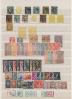 Belgium: 1880/1980 (ca.), Miscellaneous Assortment On Stockpages, Incl. Early Es - Sammlungen