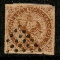 Colonies De L'Empire Français 10C Aigle Impérial Non Dentelé 1859 - Eagle And Crown