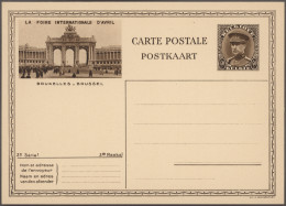 Belgium - Postal Stationery: 1931/1933, King Albert Pictorial Cards, Three Compl - Sonstige & Ohne Zuordnung