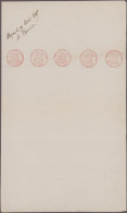 Belgium - Specialities: 1869, Fiscal Stamp "BILL. AU PORT.ACT &c.", Five Proof S - Autres