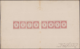 Belgium - Specialities: 1876, Fiscal Stamp "TIMBRE AFFICHES" Imperf. In Rose-car - Otros