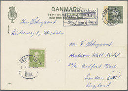 Denmark - Postal Stationery: 1880/1975 (ca.), Lot Of 41 Used Stationeries Incl. - Entiers Postaux