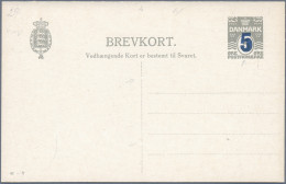 Denmark - Postal Stationery: 1885/1955 (ca.), Reply Cards (Double Cards), Collec - Postwaardestukken