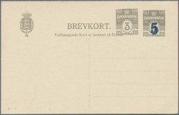 Denmark - Postal Stationery: 1885/1965 (ca.), Reply Cards (Double Cards), Collec - Postwaardestukken