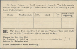 Denmark - Postal Stationery: 1920/1967 (ca.), Postal Cards Of National Railway, - Entiers Postaux