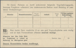 Denmark - Postal Stationery: 1920/1967 (ca.), Postal Cards Of National Railway, - Ganzsachen