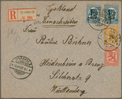 Finland: 1921/1922 Correspondence Finland-Germany With 7 Covers And Postal Stati - Covers & Documents