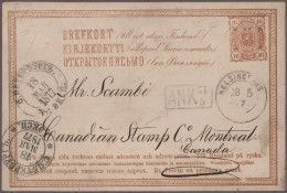 Finland - Postal Stationery: 1877/1901: Postal Stationery Card 16p. Brown Used F - Postwaardestukken