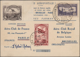 France: 1815/1949, Lot Of 56 Covers/cards, Varied Condition/postal Wear, Incl. N - Sammlungen