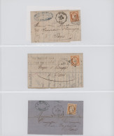 France: 1820/1950 (ca.), Collection Of Apprx. 360 Covers/cards From Some Stample - Sammlungen