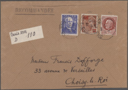 France: 1941/1945, Lot Of More Than 70 Commercial Covers/cards, E.g. Commemorati - Collections