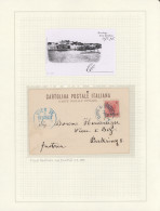 Greece: 1849/1936, Kleine Auf Albenblätter Aufgezogene Spezialsammlung "Die Post - Lettres & Documents