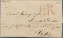 Great Britain: 1836/1900 Ca.- Destination SPAIN: Group Of 15 Letters, Covers And - Other & Unclassified