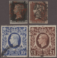 Great Britain: 1840-modern: Fine Part Collections On Stock Pages And Cards, From - Used Stamps