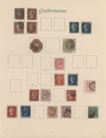 Great Britain: 1841/1925, Used And Mint Collection On Ancient Album Pages, Sligh - Oblitérés