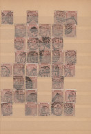 Great Britain: 1880/1884, PLATE RECONSTRUCTIONS, 1d. Venetian Red (SG 166) 190 U - Oblitérés