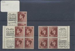 Great Britain - Se-tenants: 1936, Comprehensive Collection Of Mint Booklet Panes - Altri