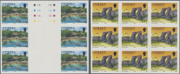 Jersey: 1990. Lot With 130 IMPERFORATE Sets 'Definitives: Views Of Jersey' (7 Va - Jersey