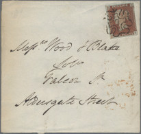 Great Britain - Post Marks: 1843, London, MALTESE CROSS With Number On 1d Red Br - Storia Postale