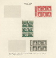 Ireland: 1940/1970's: Collection Of Booklets On Pages, From Early Booklet Panes, - Booklets