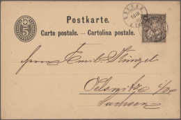 Ireland - Post Marks: 1870/1940er Jahre Ca.: Rund 90 Briefe, Postkarten, Ganzsac - Other