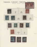 Italian States: 1851/1861, MODENA, PARMA Und TOSCANA, 40 Ungebrauchte Und Gestem - Sammlungen