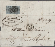 Italy: 1850/1890: Safe Compact Album Mit Briefhüllen (teils Mit Inhalt) Des Kirc - Lotti E Collezioni