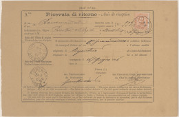 Italy: 1886/2000 (ca), "Ricivuta Di Ritorno" ("avis De Reception", Return Receip - Sammlungen