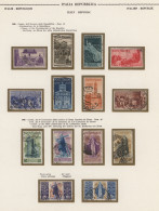 Italy: 1945/1984, Comprehensive Collection In A Binder, At Beginning In Used Con - Lotti E Collezioni