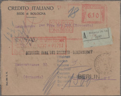 Italy - Post Marks: 1925/1990 (ca), A Box With More Than 350 "annulli Rossi" (me - Marcophilia